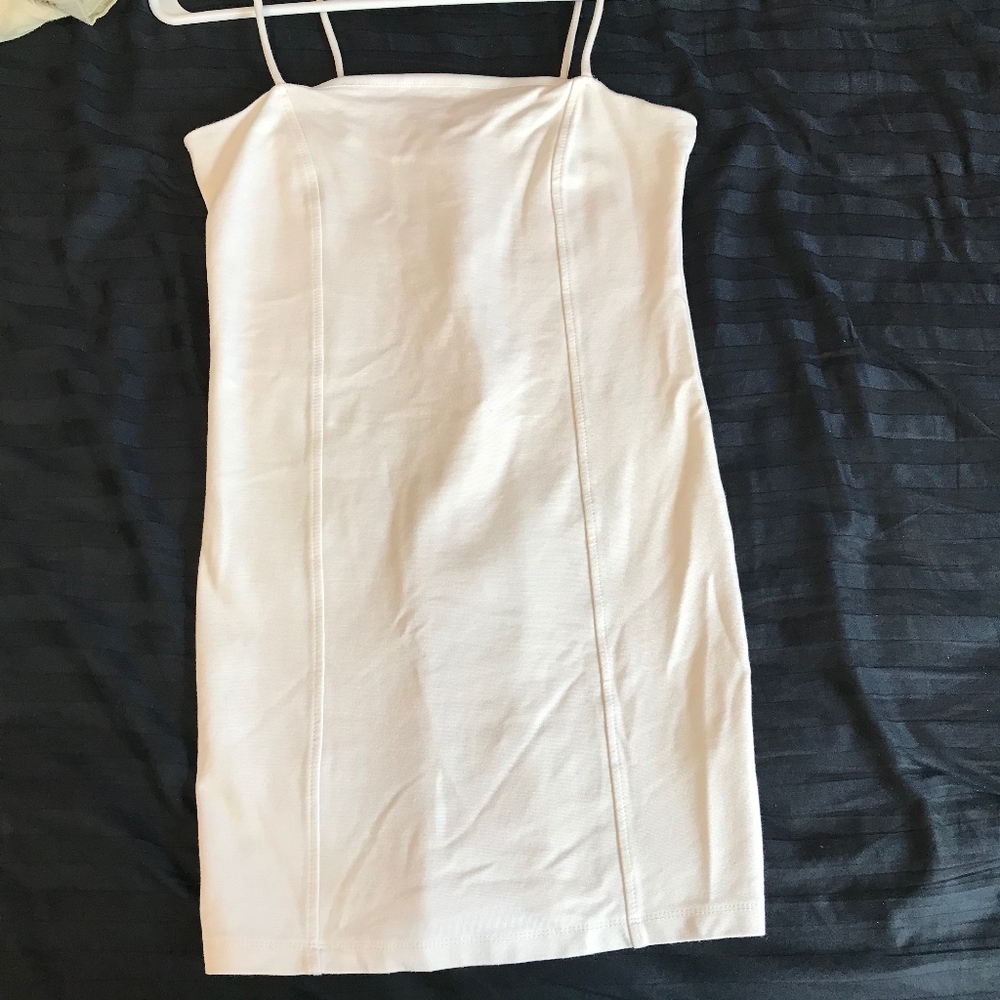 White mini dress